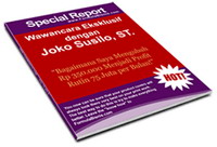ebook Special Report Wawancara Eksklusif dengan Joko Susilo ST